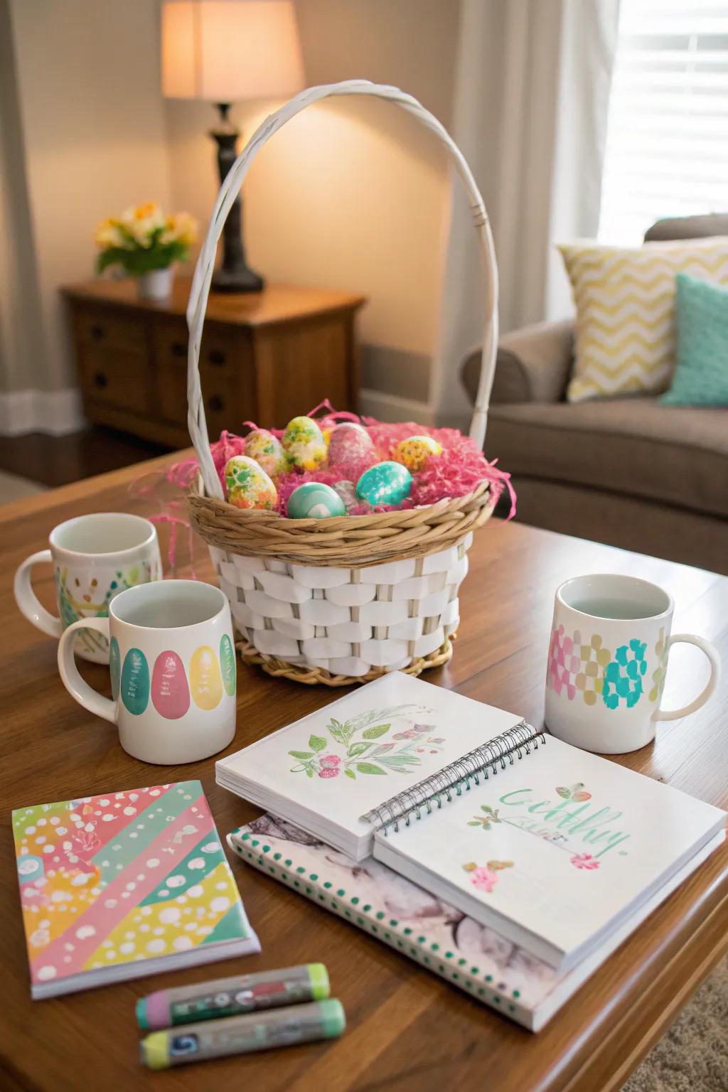 Custom keepsakes make for a thoughtful Easter basket.