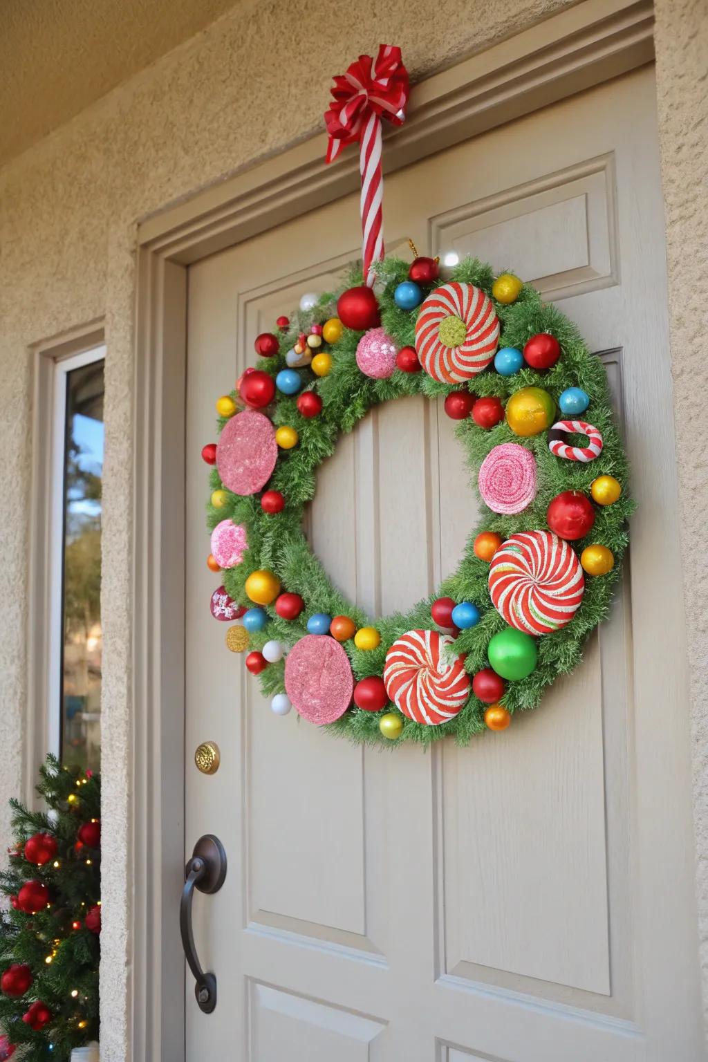 A sweet-themed adornment contributes a delightful welcome to any dwelling.