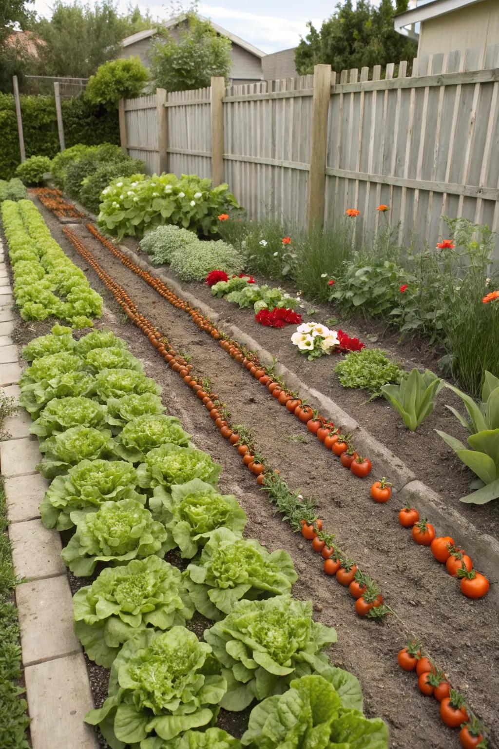 Symmetrical layouts provide both beauty and function.