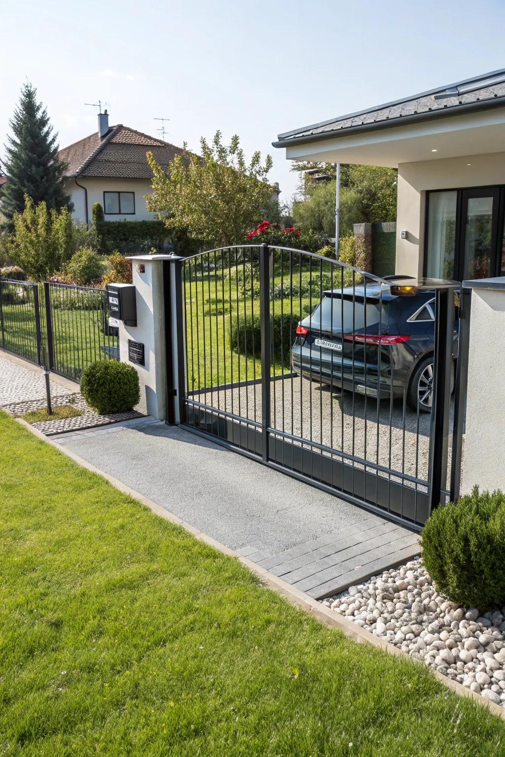 Motorized gateways blend safety with convenience.
