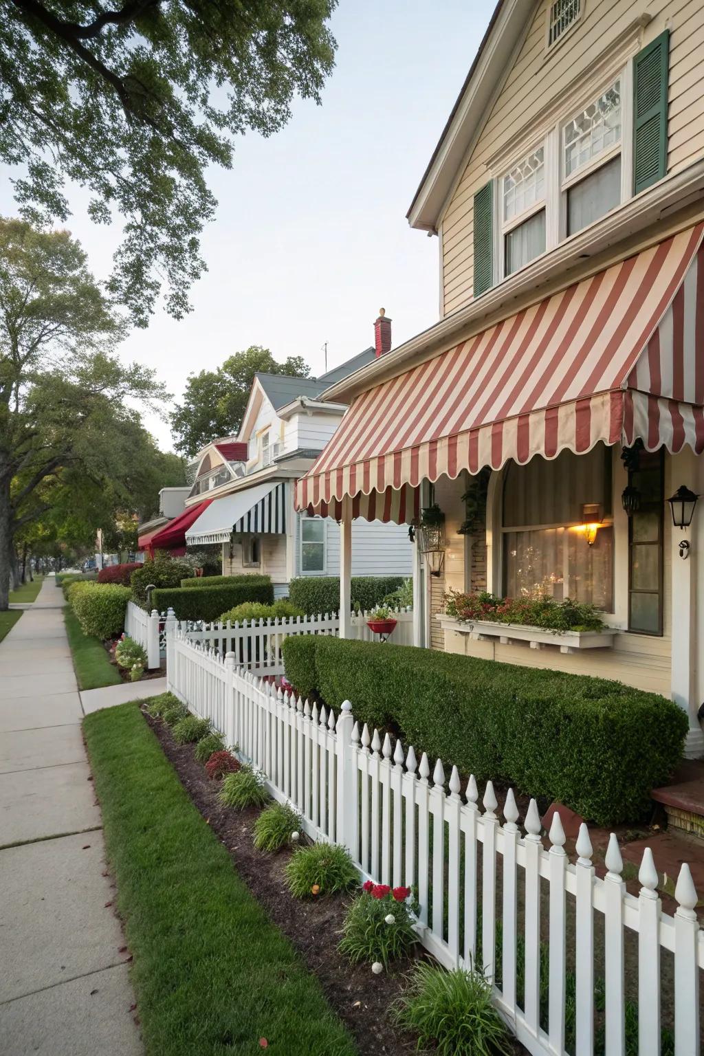 Vintage fabric shades provide timeless charm and design.