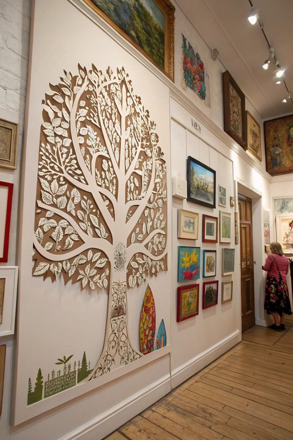 3D layered trees offer a distinctive visual experience.