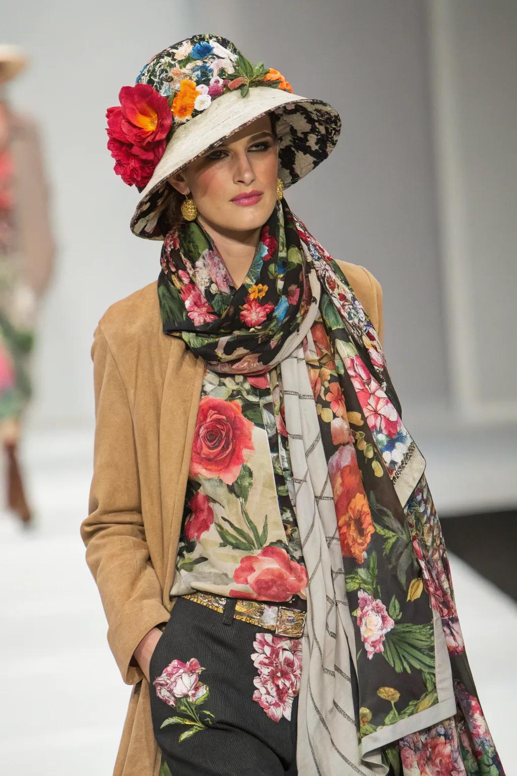 Step out in style with blossom-inspired fashion accessories.