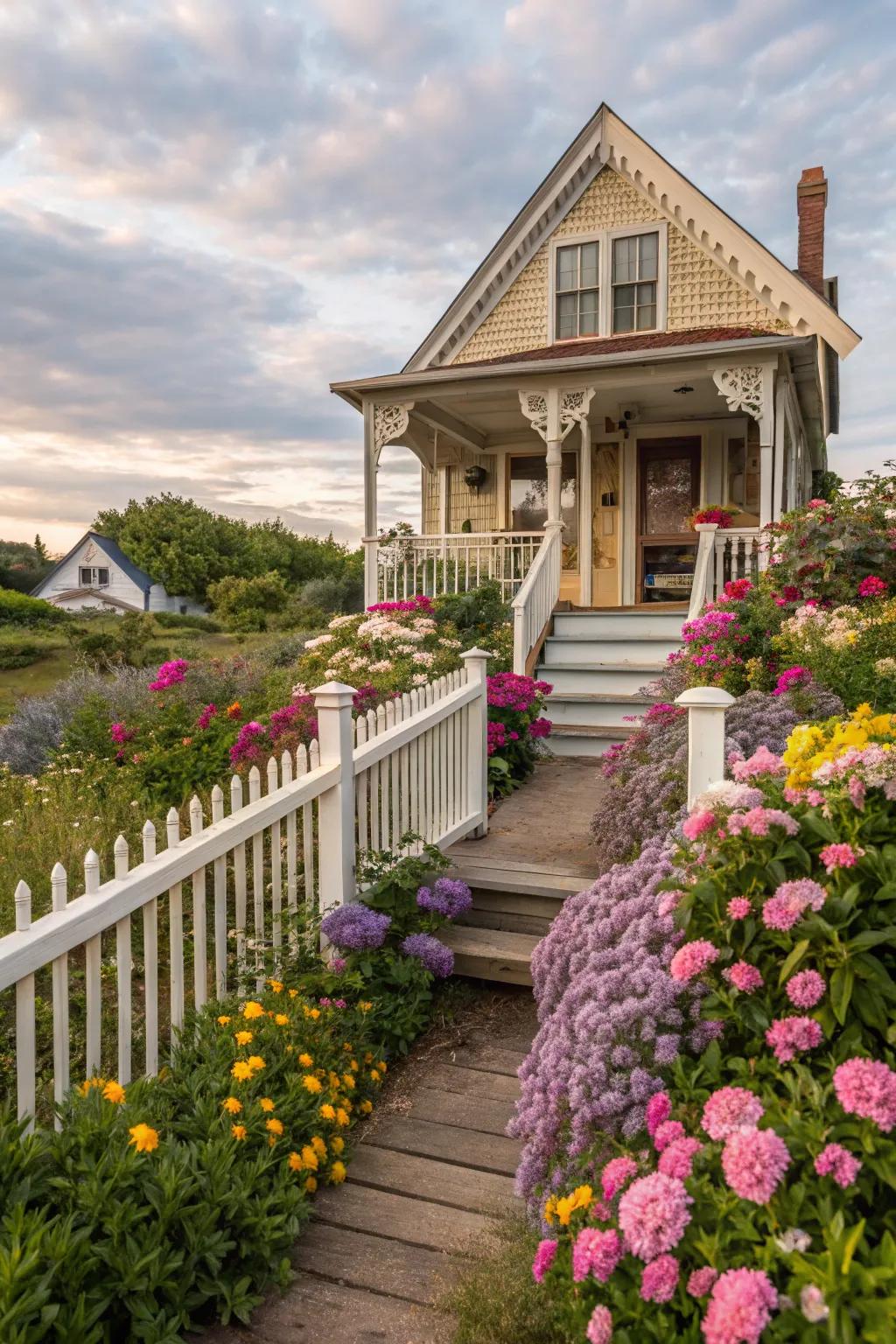 Vertical balusters offer a hint of refinement to any home.