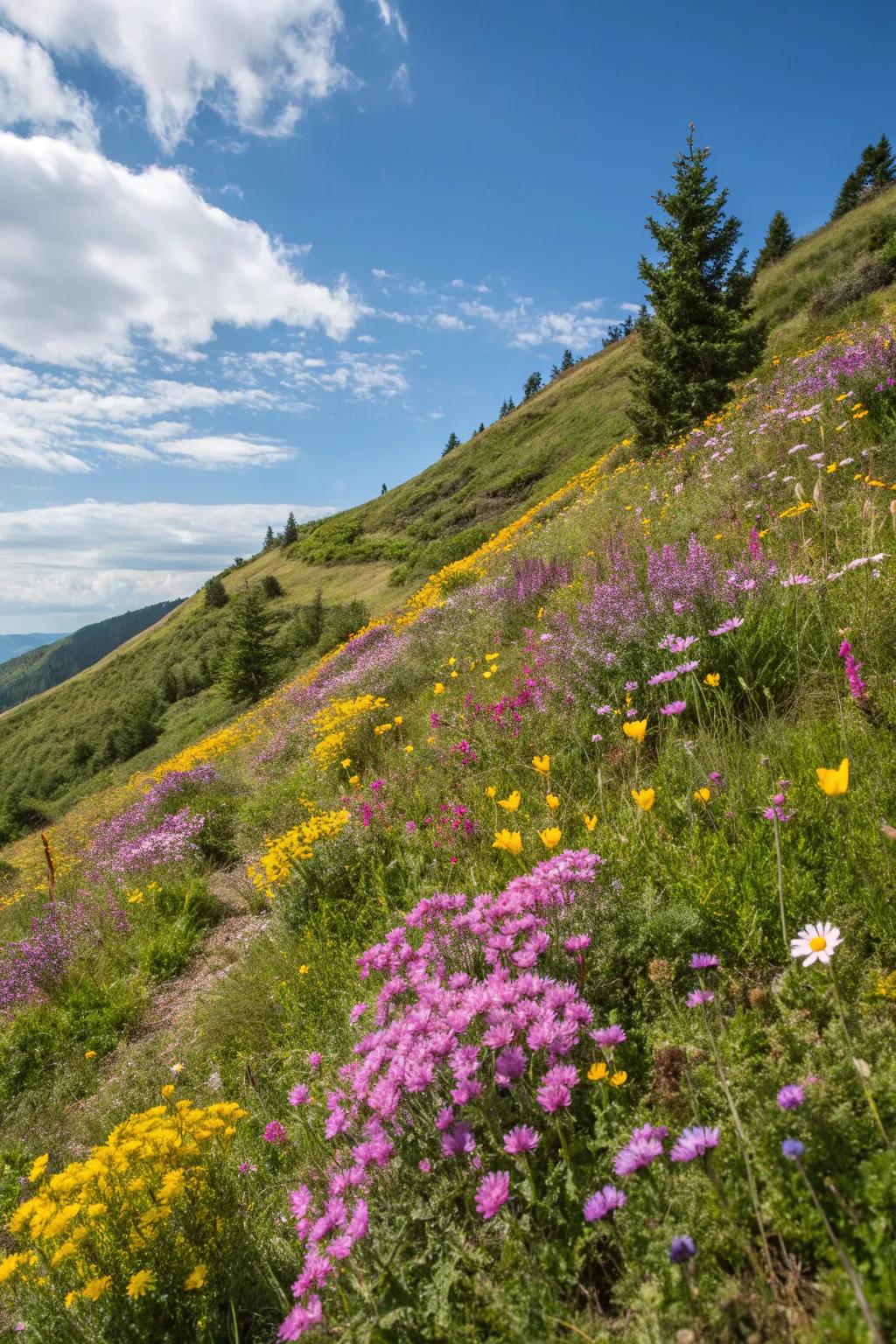 A wildflower meadow introduces beauty and biodiversity to your front yard.