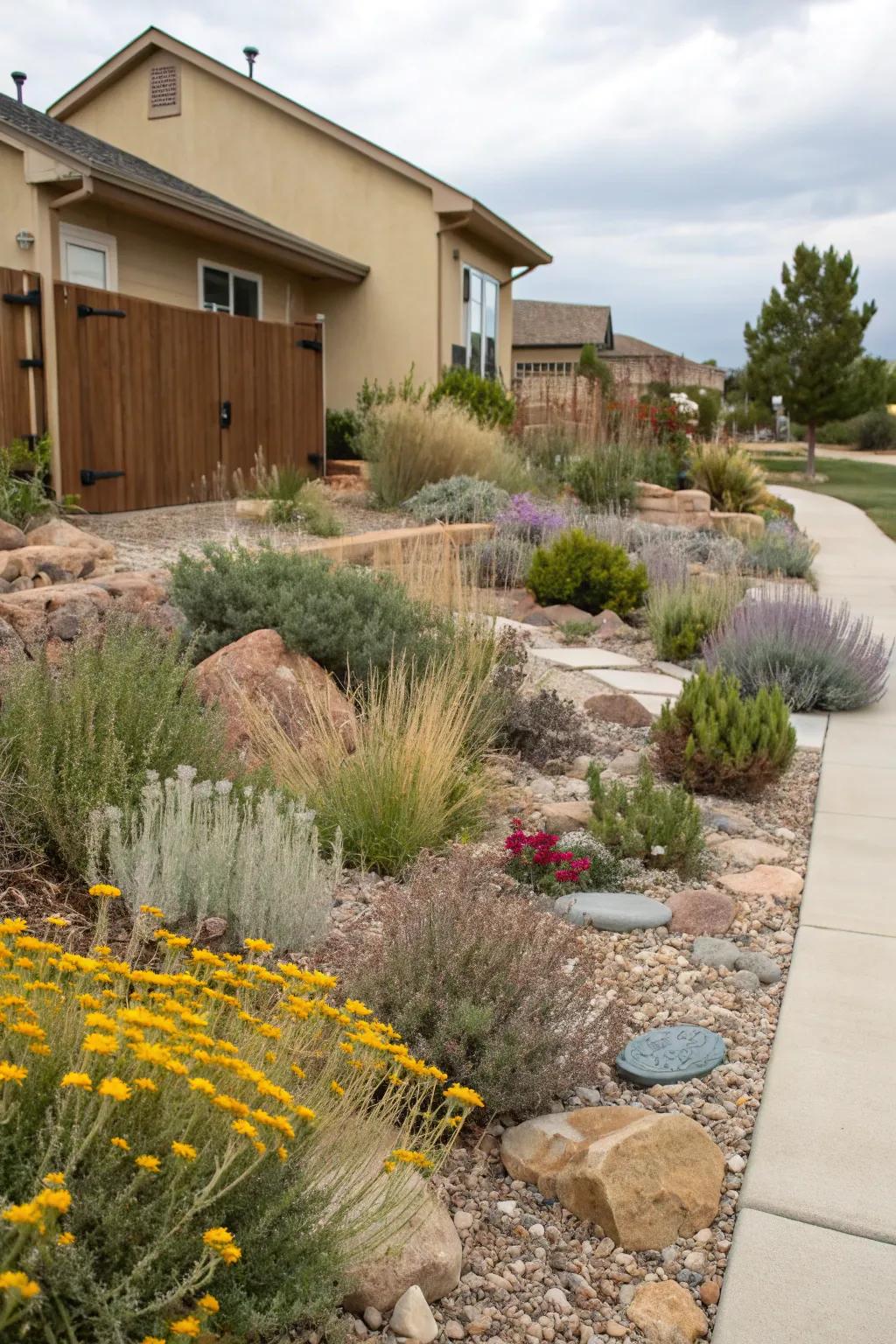 Local Colorado plants bringing life and sustainability to a water-wise garden.