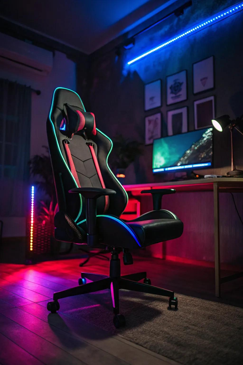 Atmospheric lighting to improve your gaming setup.