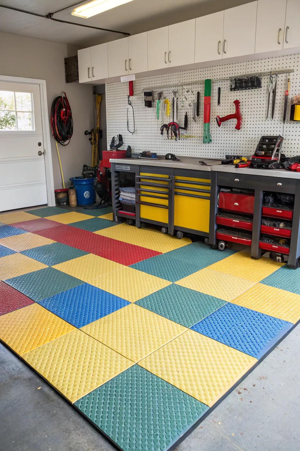 Opt for durable tiles that provide versatile design possibilities.