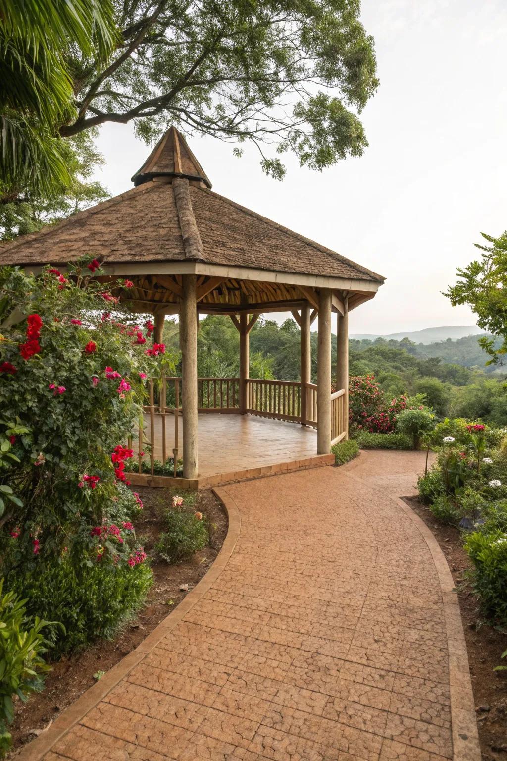 Gentle and sustainable, bark is superb for your outdoor retreat.