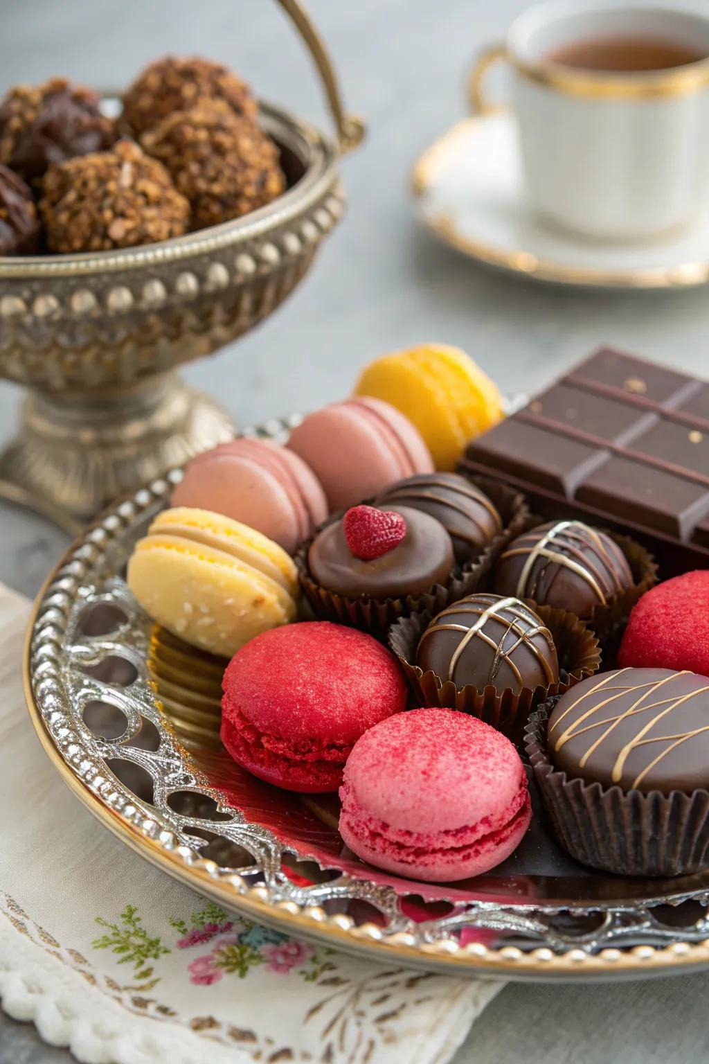 A tempting selection of sweet treats for dessert lovers.