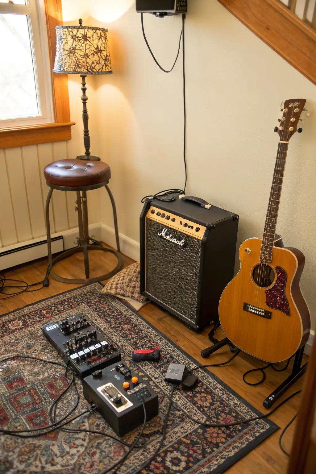 Focus your energy with a dedicated practice area.