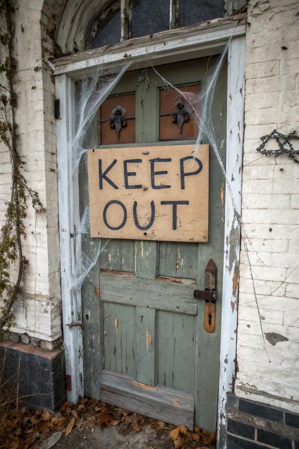 Notify attendees of the haunted occurrences within.