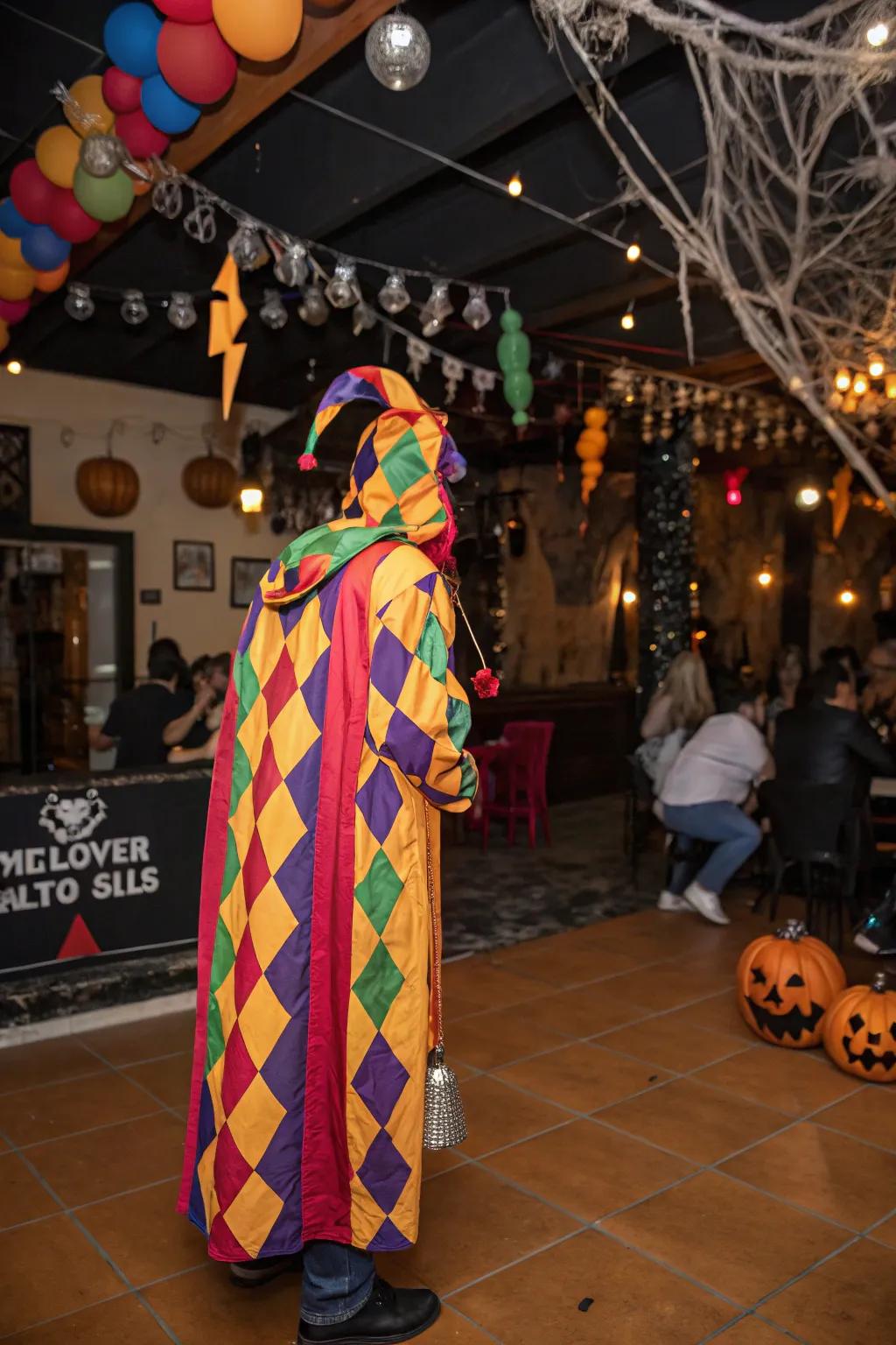 Add a hint of humor with a court comedian robe.