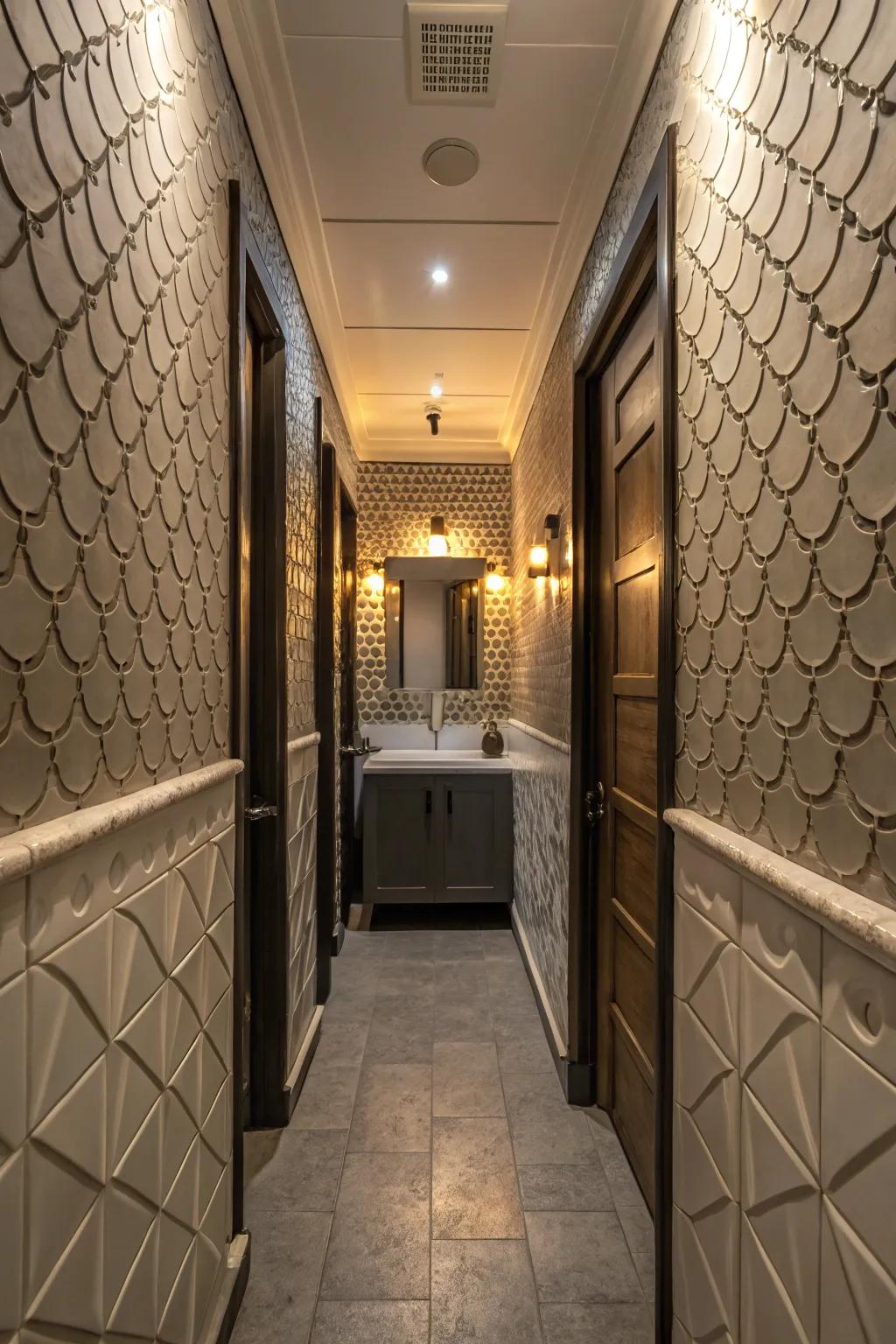 Textures introduce depth and interest.