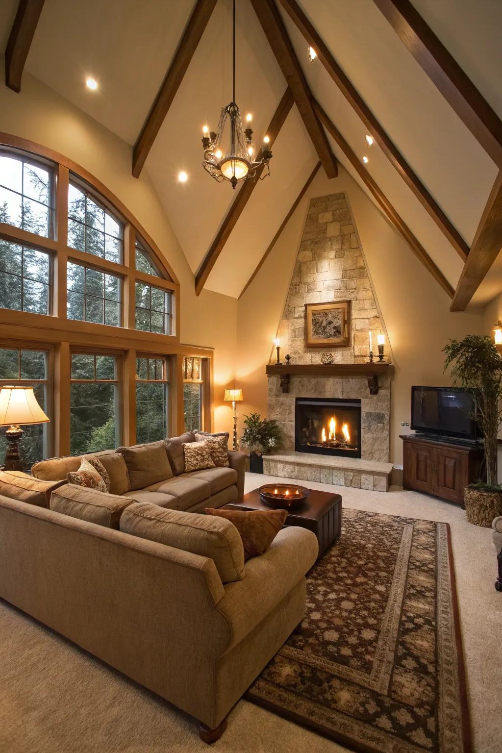 Gather loved ones around a cozy seating arrangement.