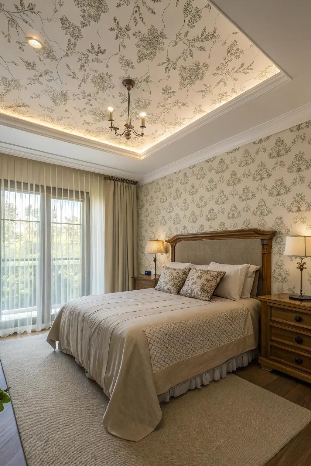 Ceiling decor adds an unexpected and intriguing element to any room.