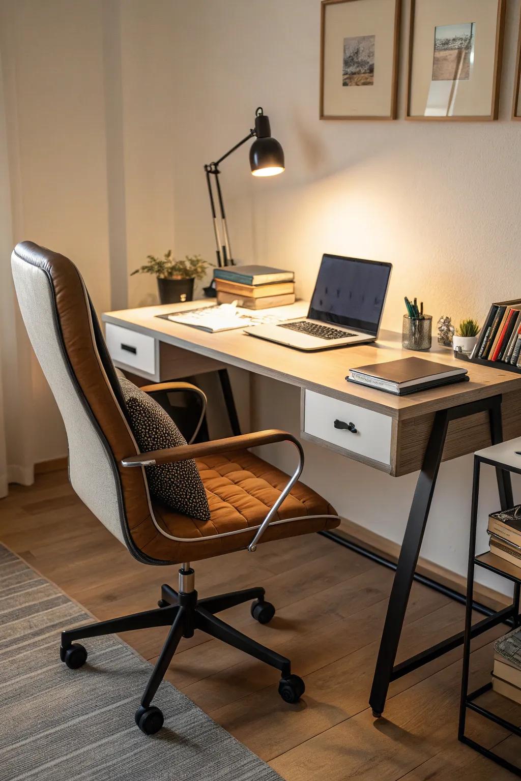 Ergonomic seating is essential for maintaining comfort.
