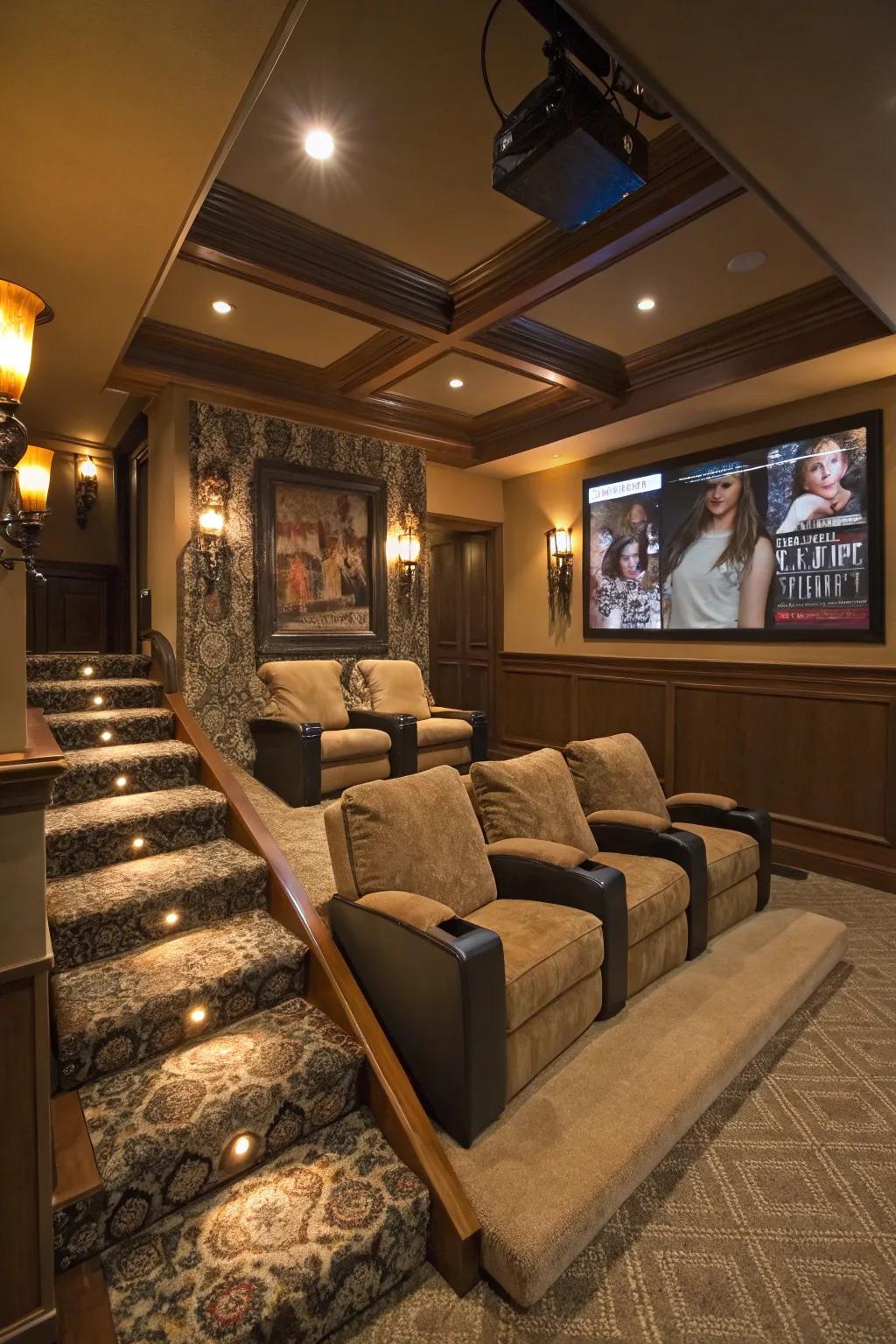 Compact platforms maximize space in smaller home theaters.