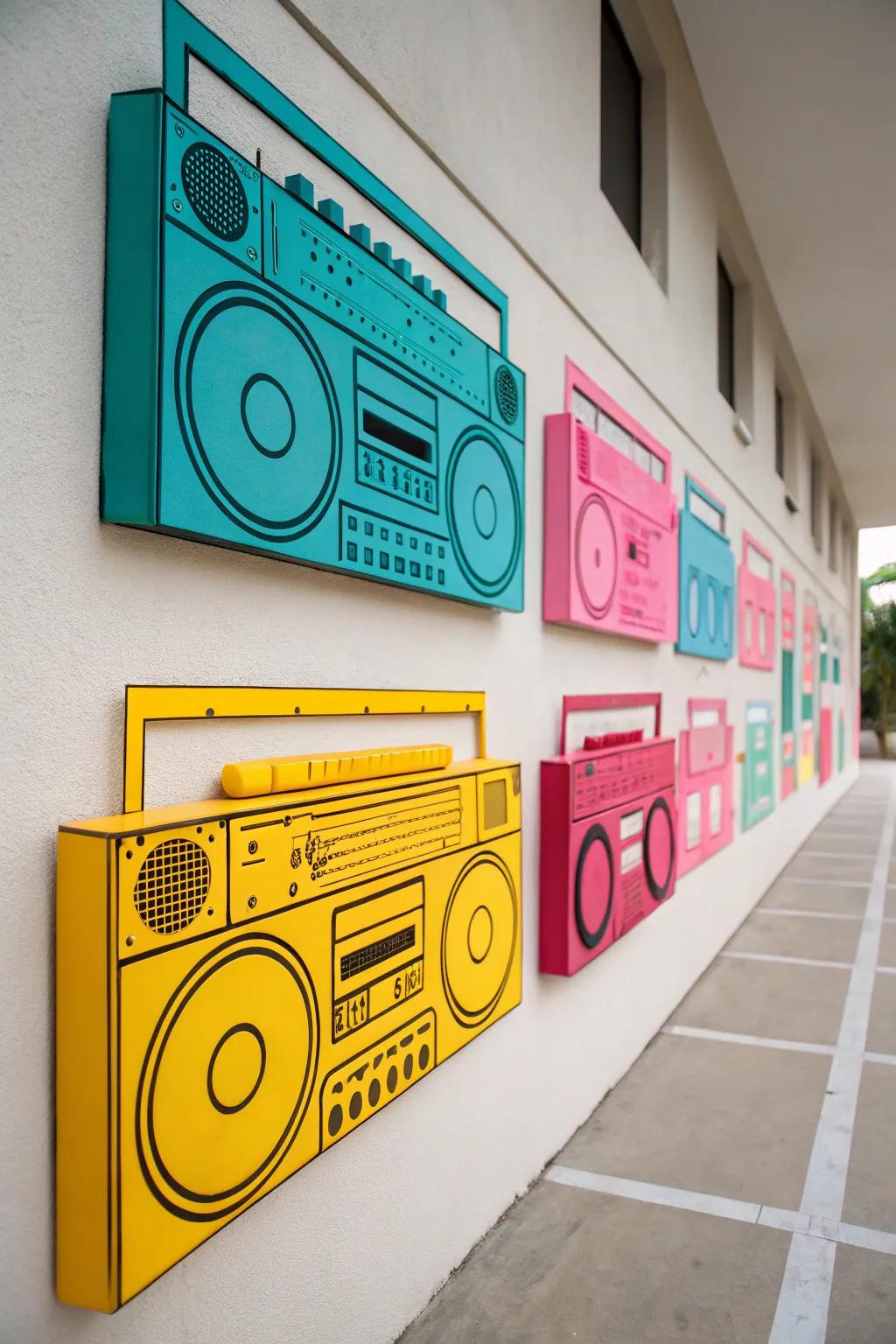 Music players bring an iconic 90s music vibe to your decor.