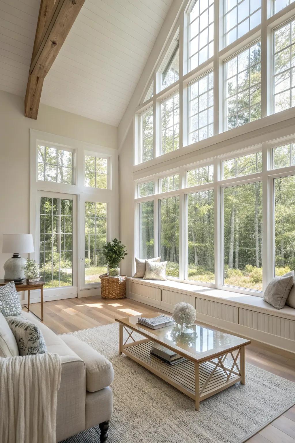 Let nature in with expansive windows that brighten up your home.