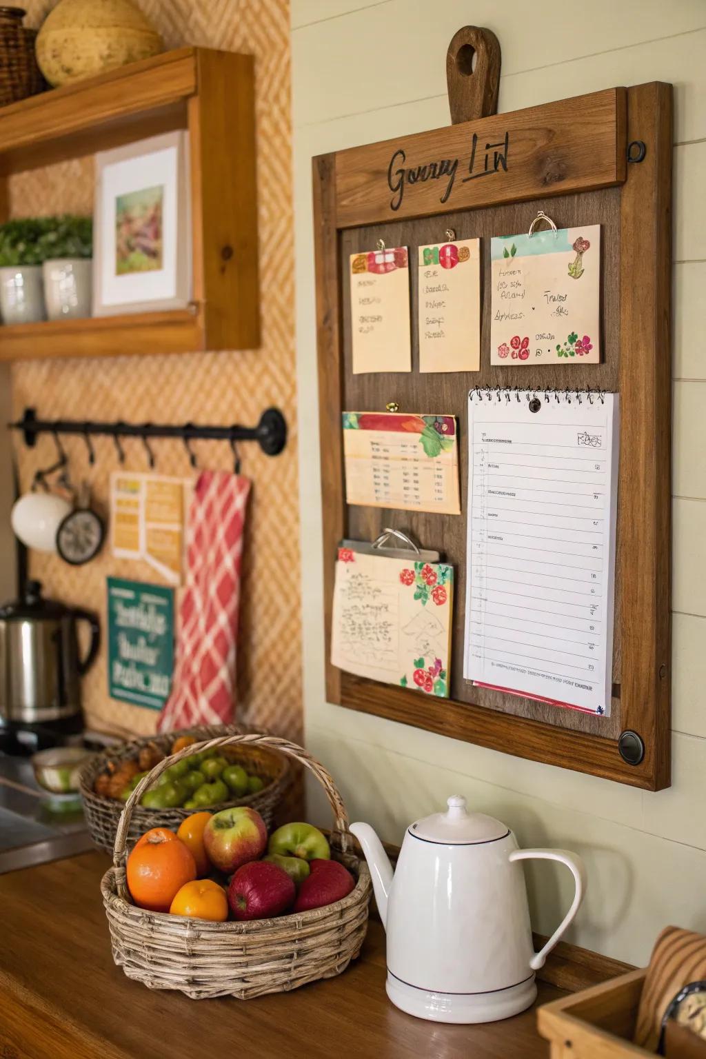 Make shopping easier using this handy grocery list arrangement.
