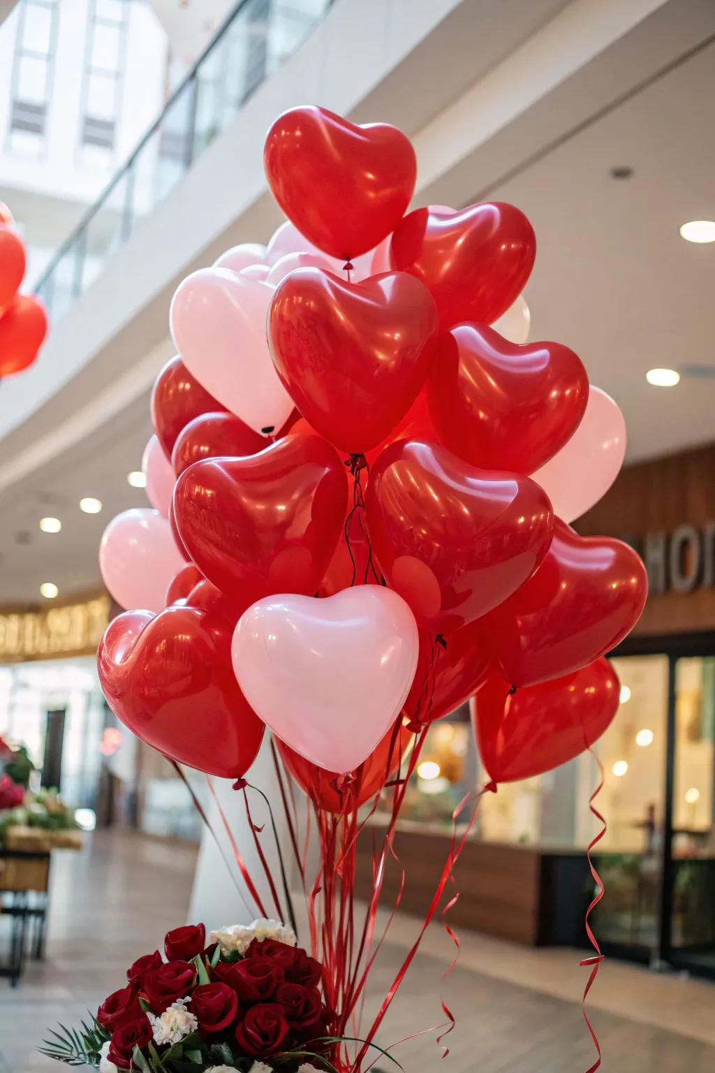Including a lively element using a balloon arrangement.
