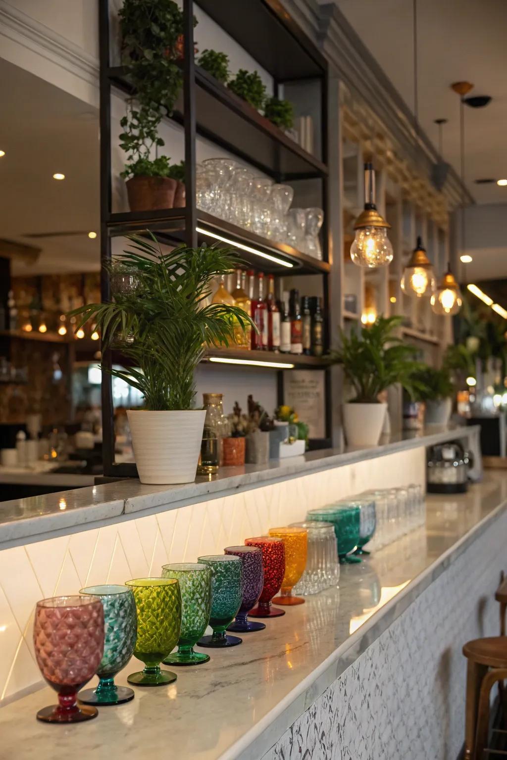 Open storage units increase both style and practicality.