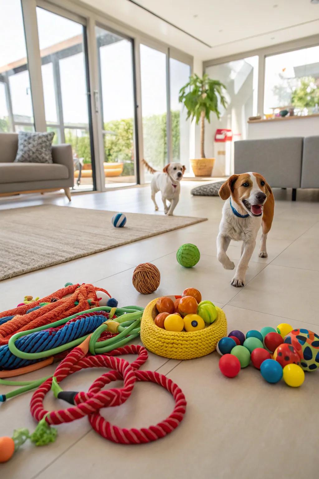 An engaging and lively indoor amusement sector for your dog.