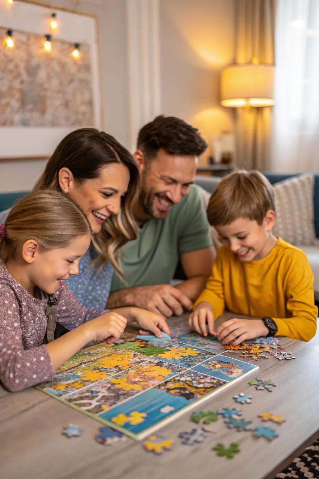 Problem challenges provide engaging indoor amusement.