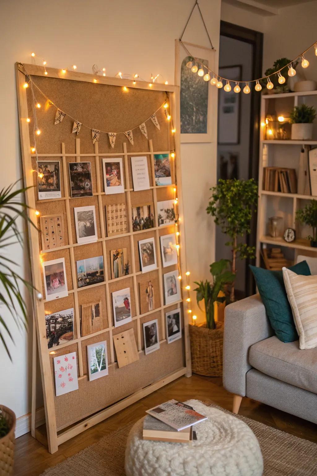 Customize your board with keepsakes that reflect your unique personal journey.