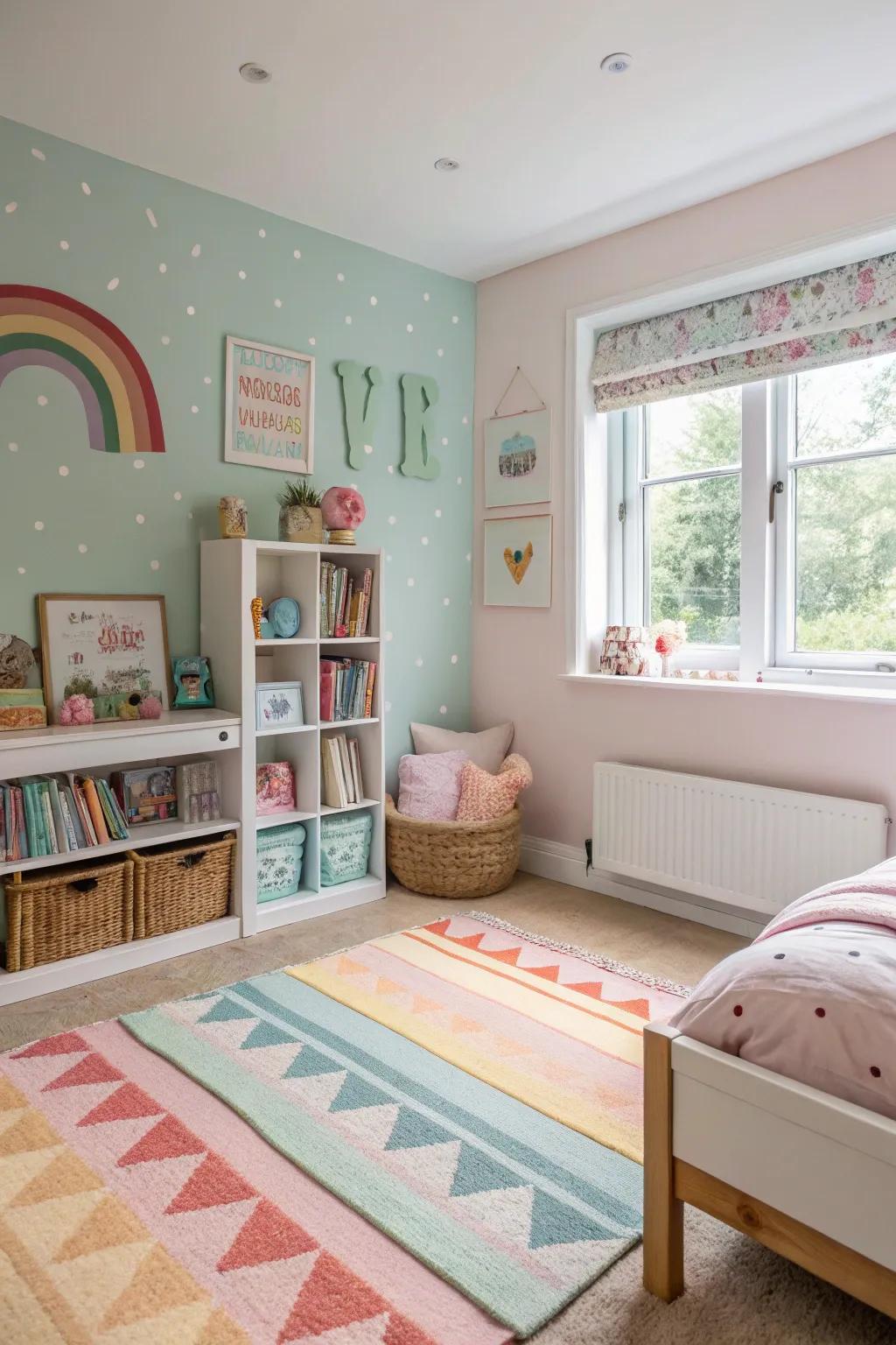 Gentle colors create a peaceful and welcoming environment.