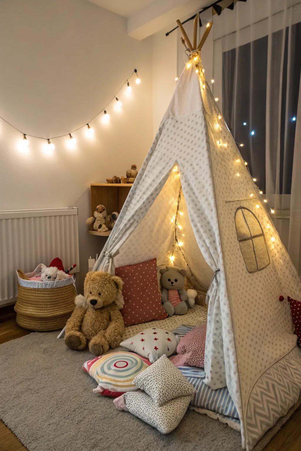 A hidden retreat igniting imaginative play.