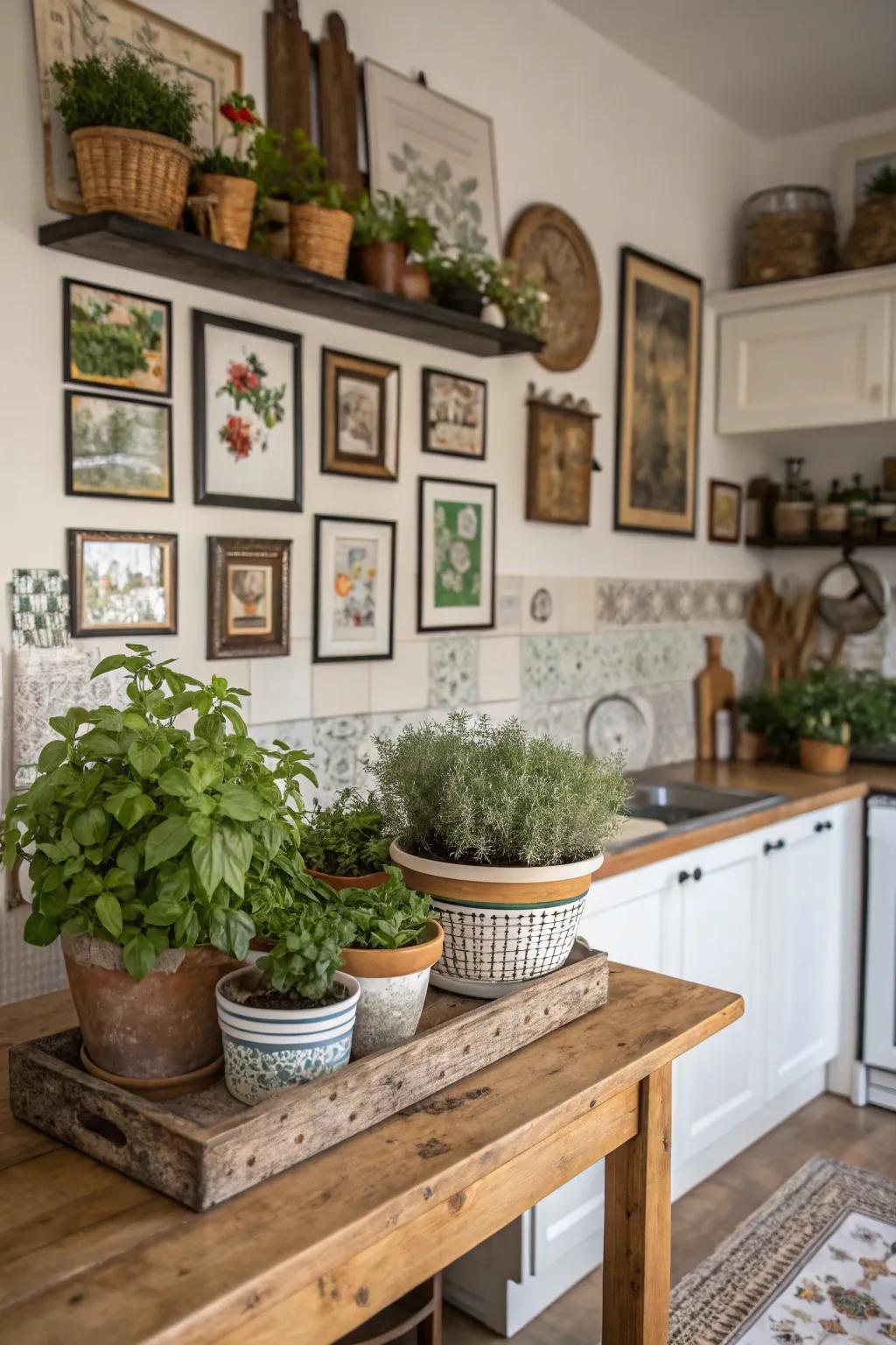 Ornamental accents inject character and warmth into your kitchen.