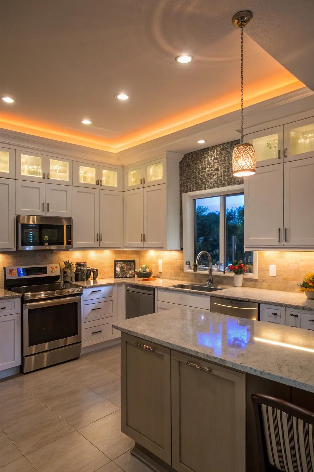 Experiment with light hues to create the ideal mood.