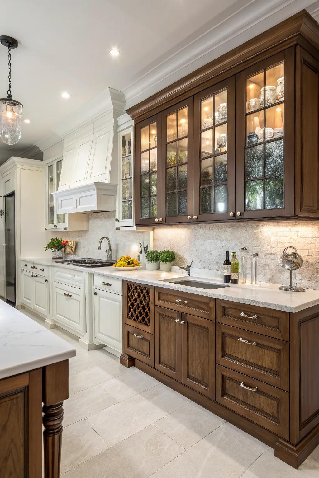 Cabinet aesthetics that merge practicality with elegance.