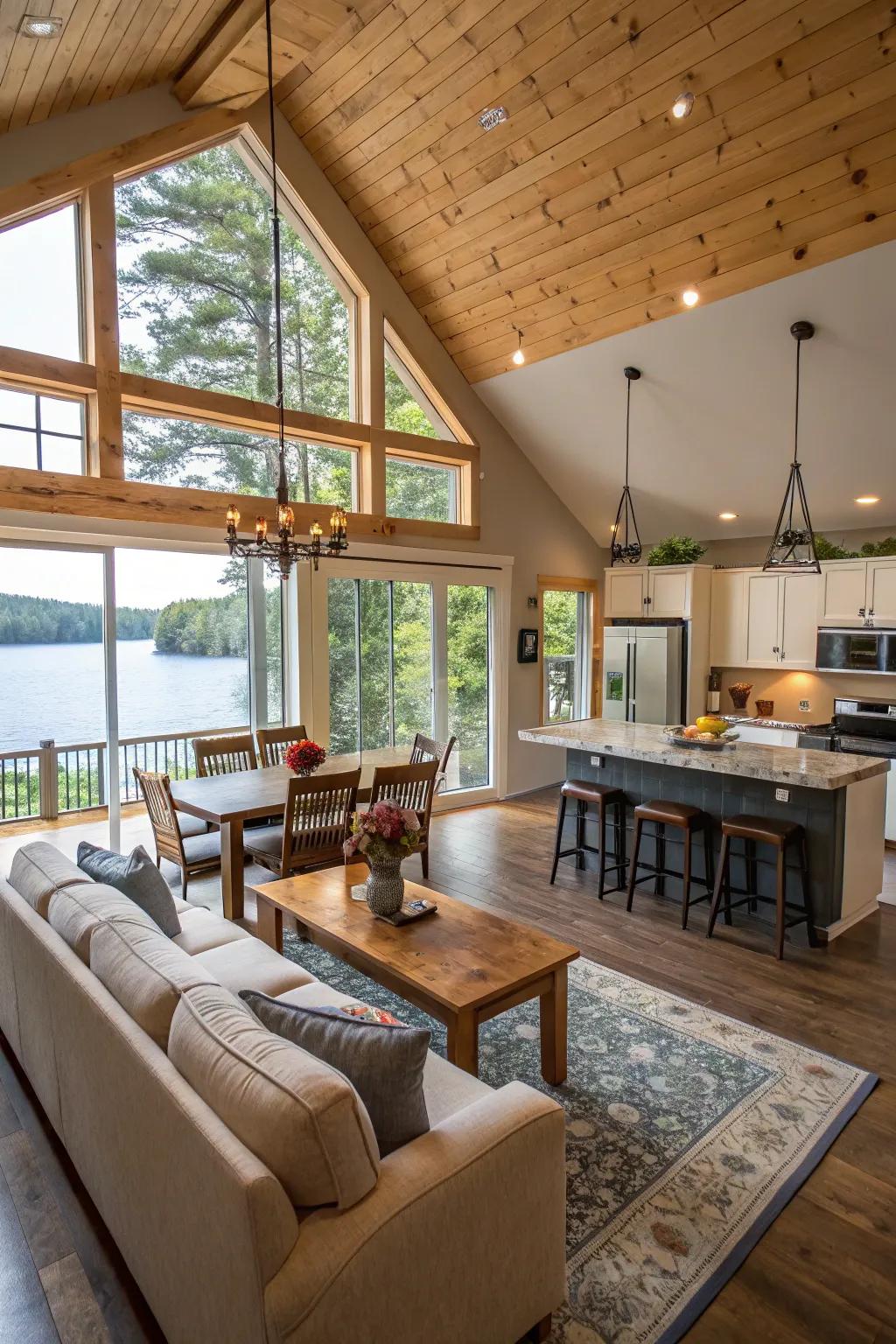 Open spaces promote easy movement and socializing.