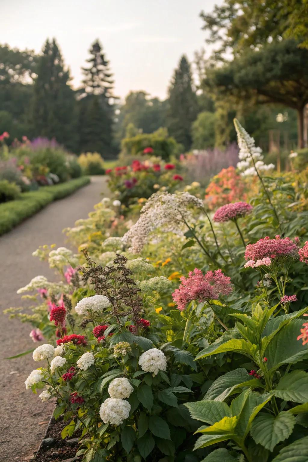 A vibrant perennial garden bed delivering year-round beauty.
