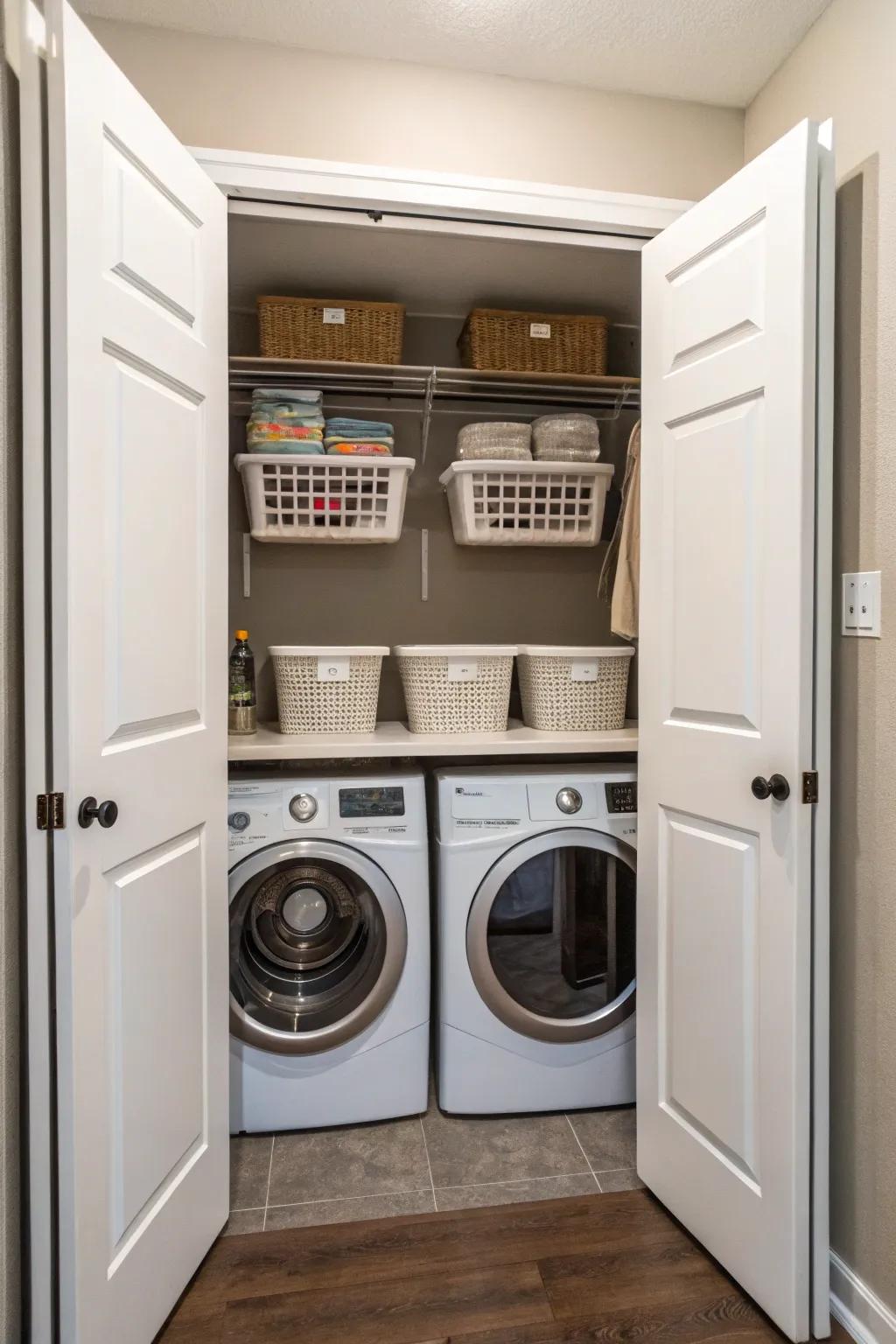 Solid core doors effectively block sound, providing peace and quiet.
