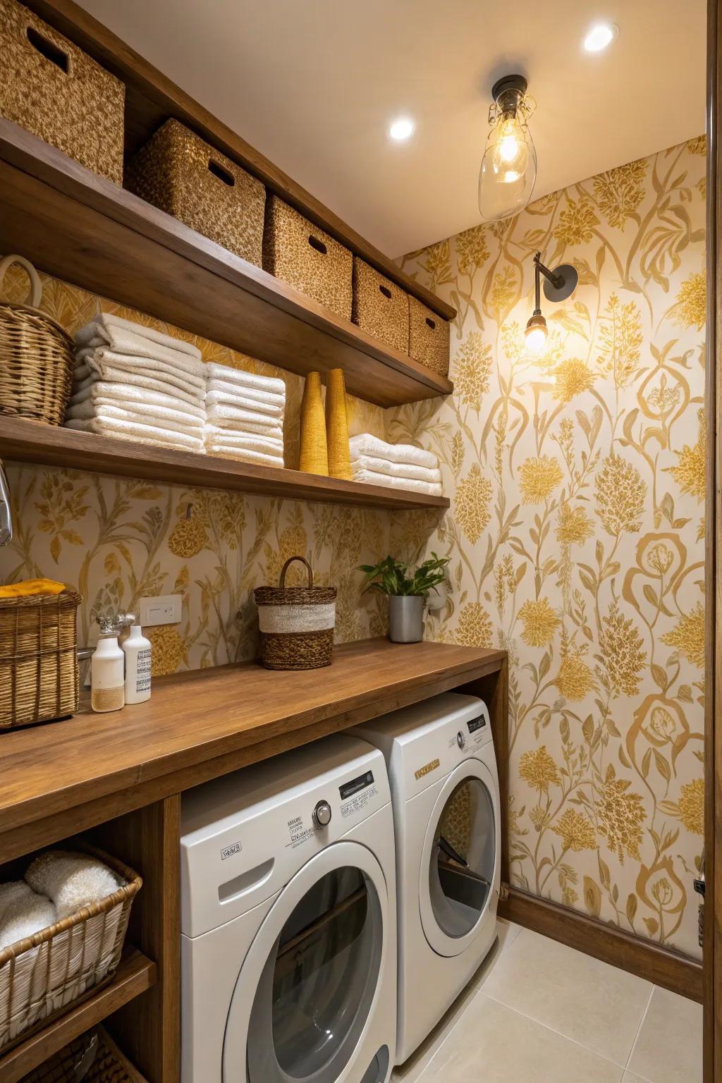 Warm tones create a cozy and welcoming environment.