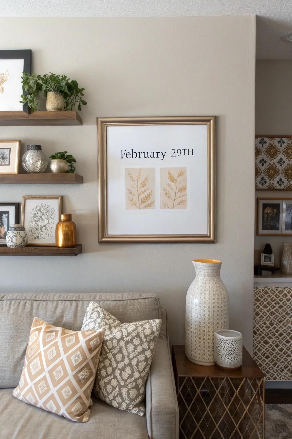 February 29th wall art celebrates the specialness of the day.