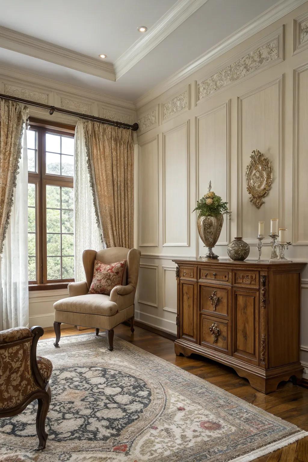 Wainscoting brings timeless elegance to any room.