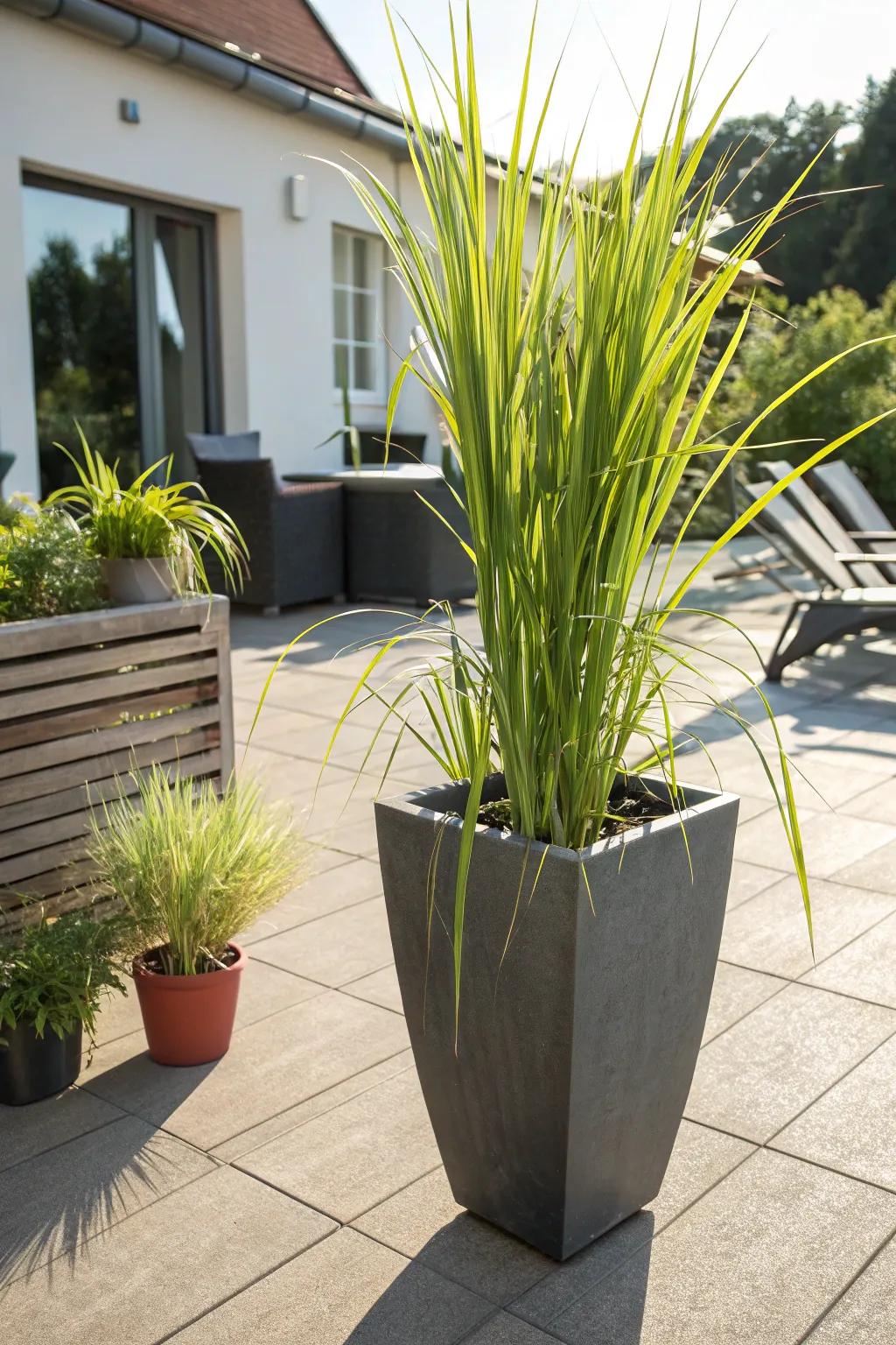 Sereh standing tall in the sun.