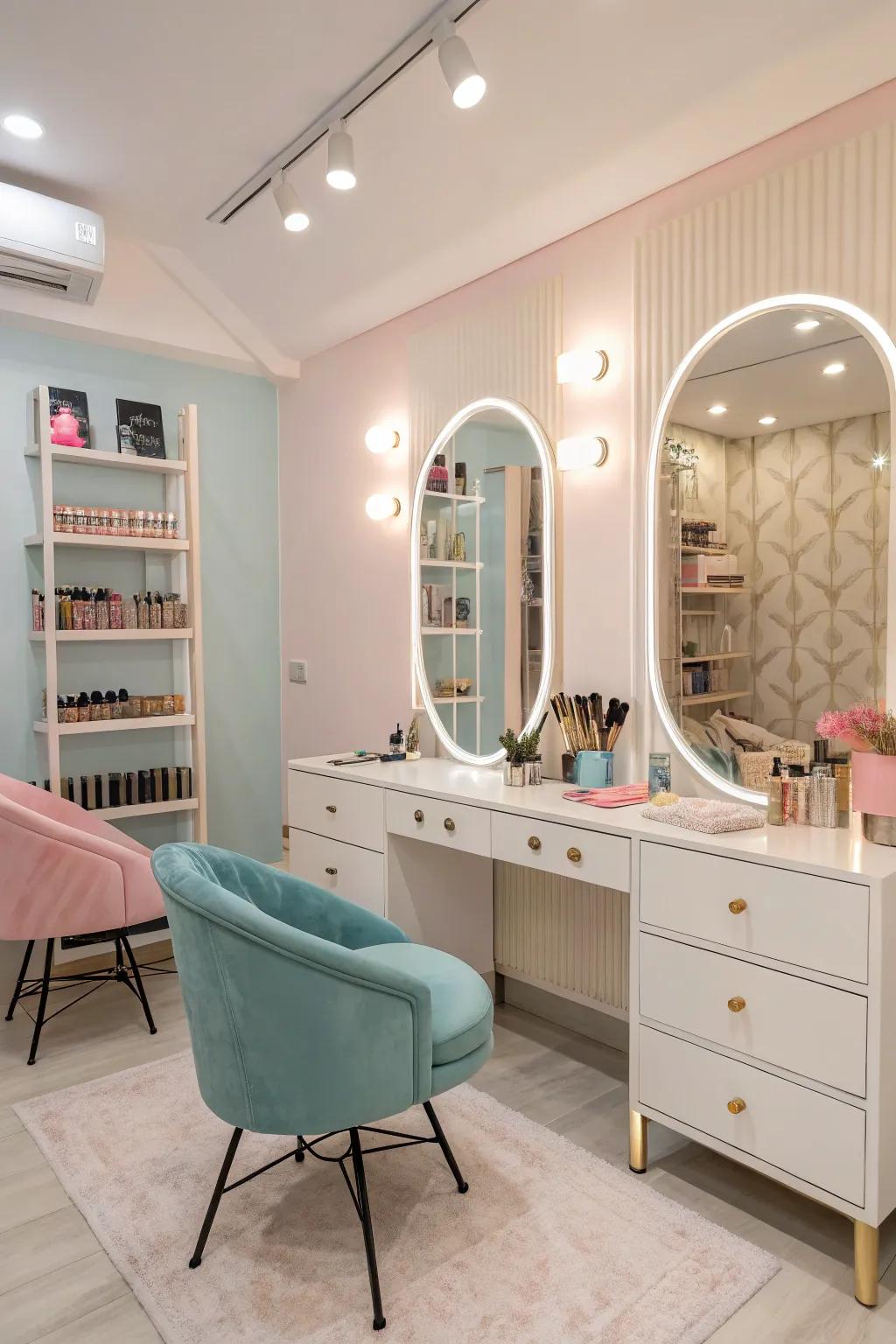 A soft color palette creates a calming mood.