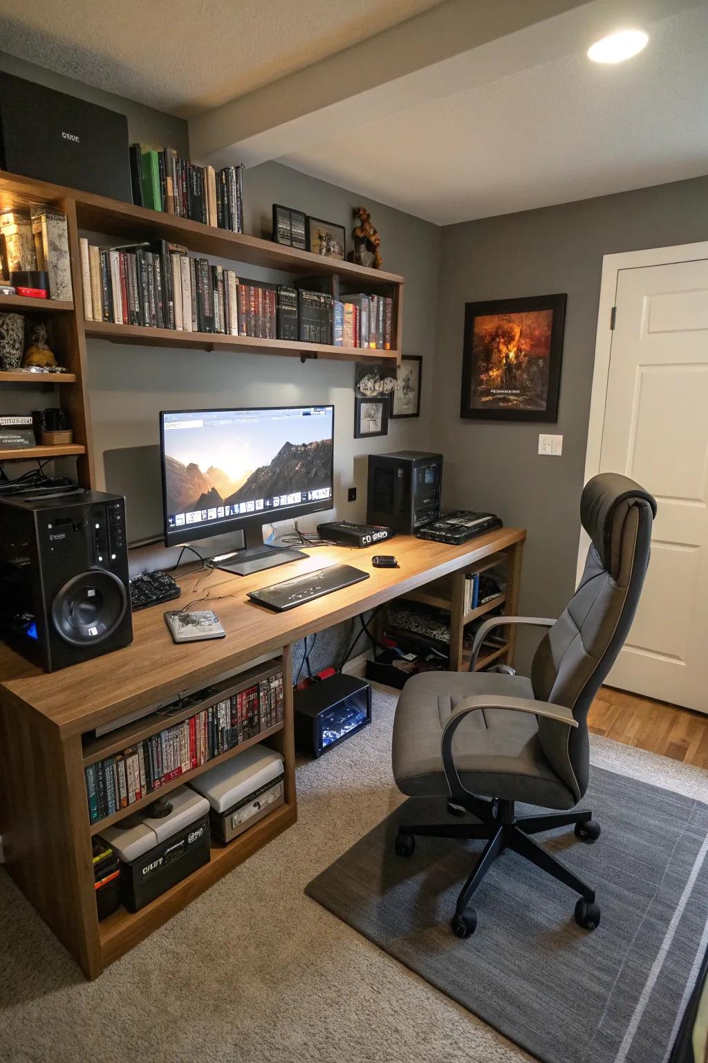 Integrated tech provides a smooth balance of work and play.