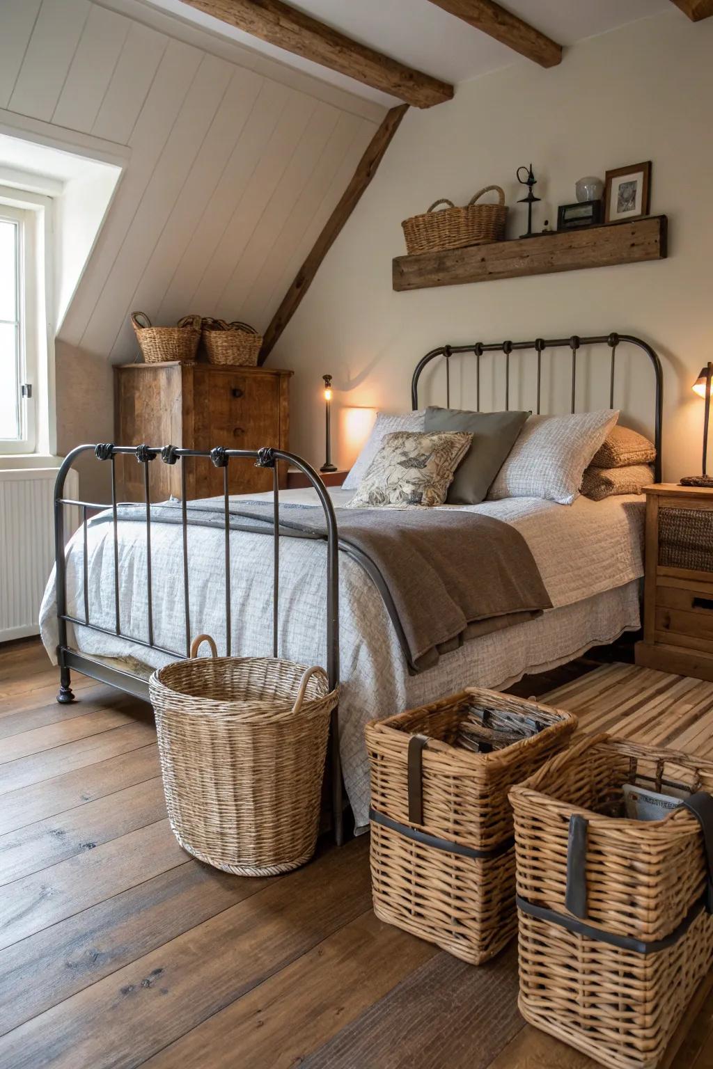 Rustic flair enhanced by farmhouse accessories