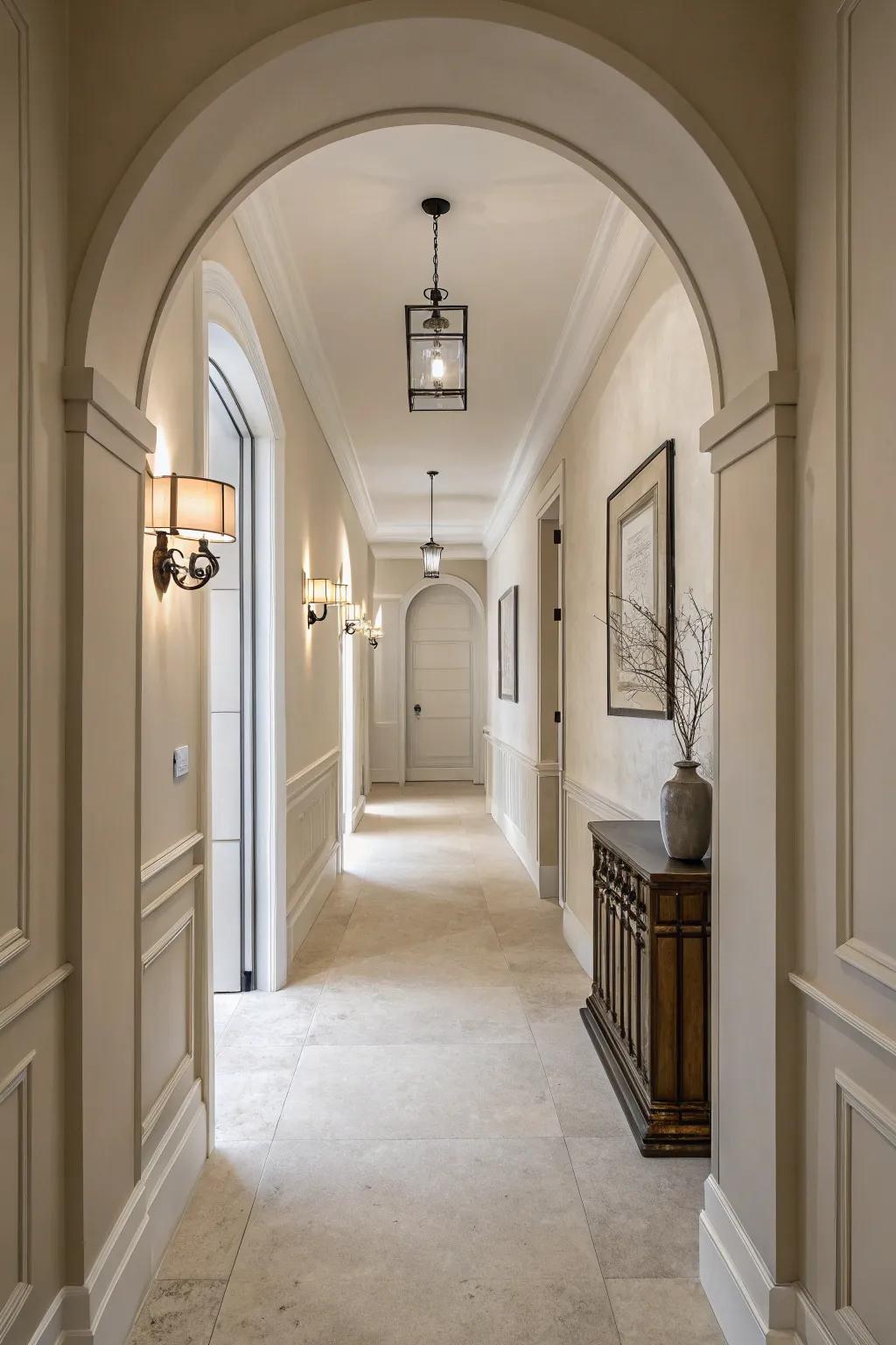 A simple design allows the colors and framework to be the focal point.