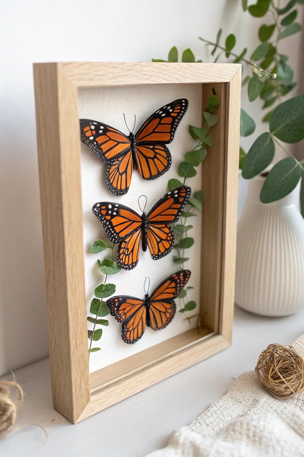 Seize the elegance of nature with this exquisite butterfly display enclosure - a flawless fusion of simplicity and refinement.