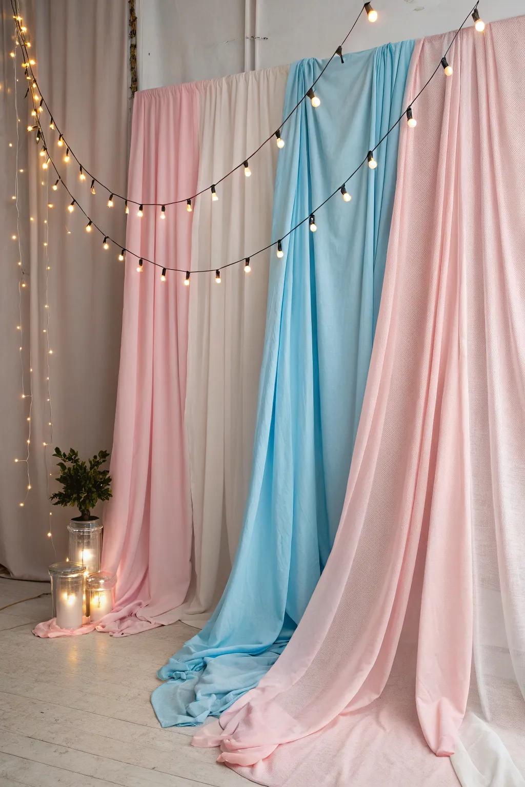 Establish a serene Mother's Day atmosphere with soft shades.