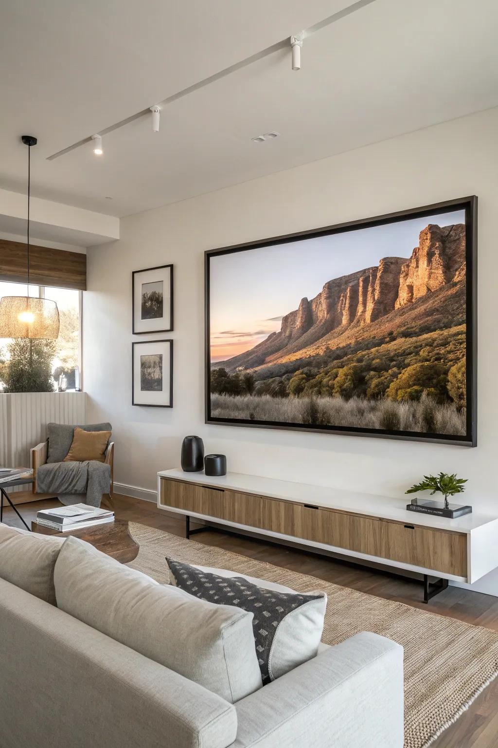 Personalized wall decor giving a unique touch to any residence.