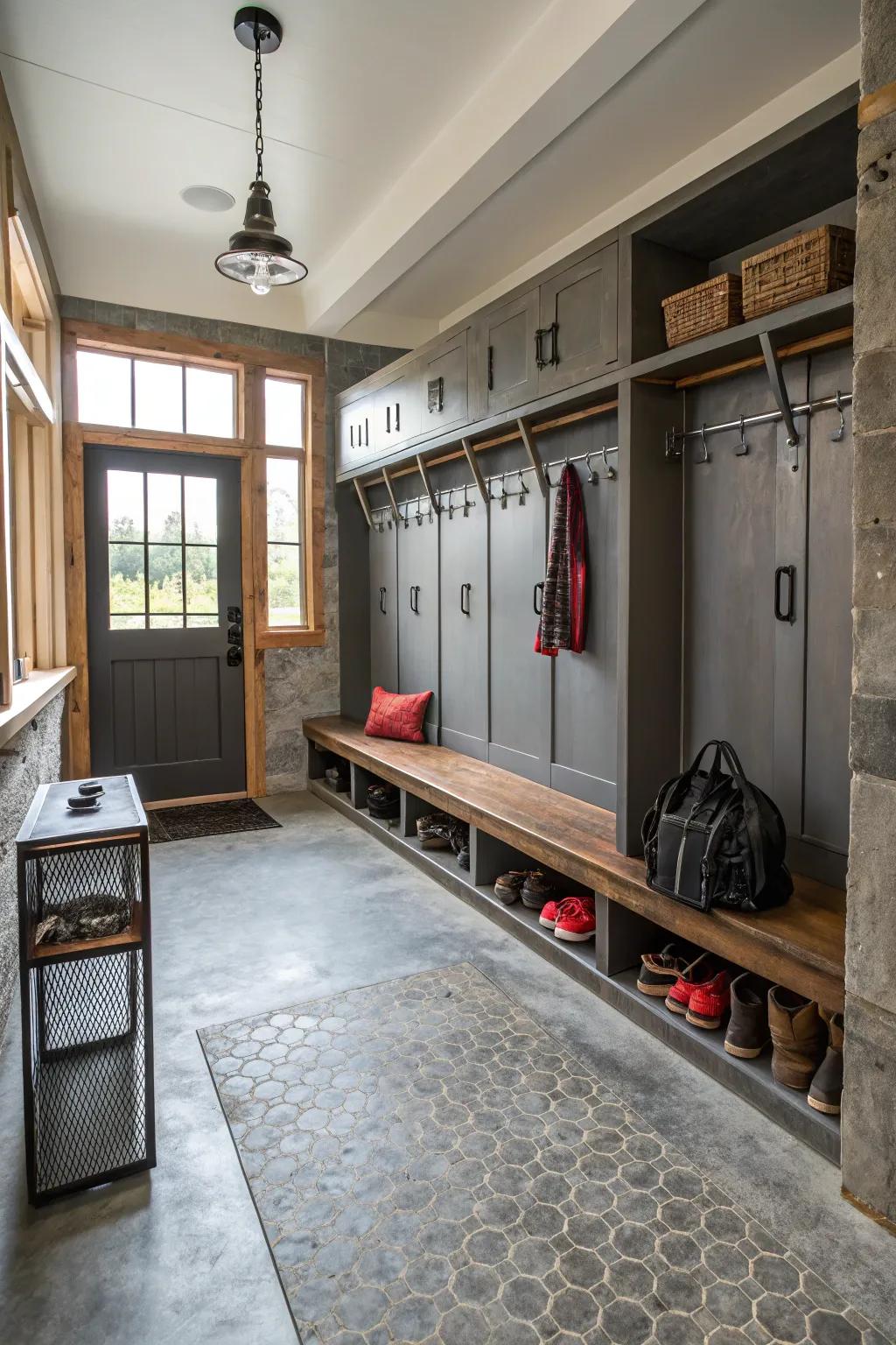 Concrete flooring offers a durable surface with limitless customization.